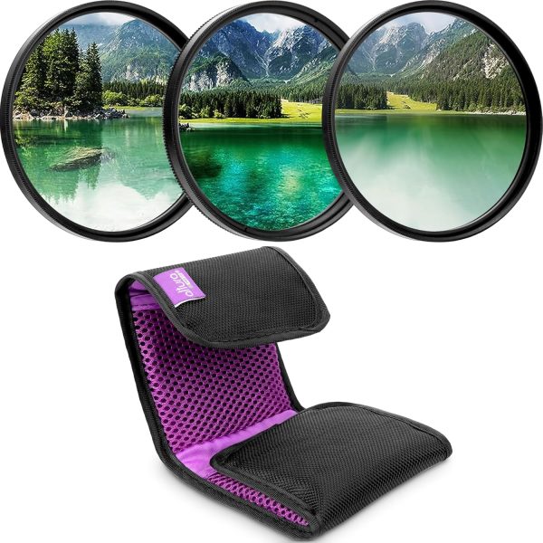 Altura Photo 55mm Lens Filter Kit - Multi-Coated UV Protector, CPL Polarizing and ND Neutral Density Filters + Case for Camera Accessories & Lenses