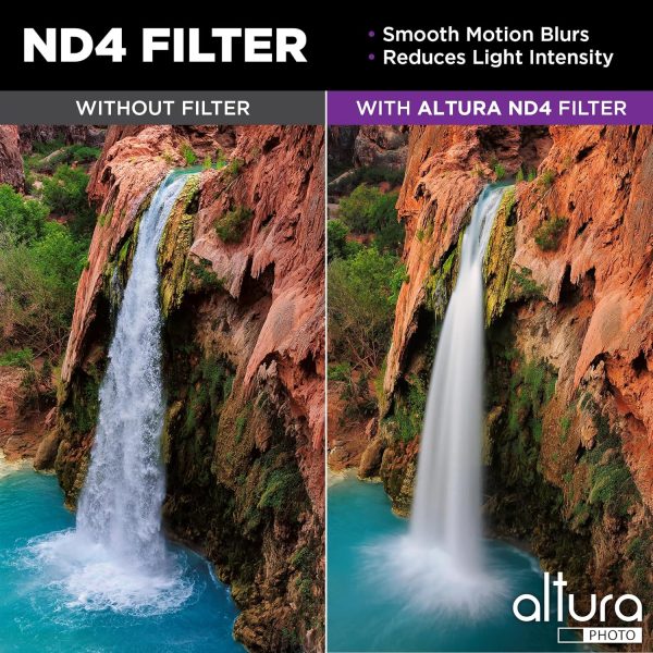 Altura Photo 55mm Lens Filter Kit - Multi-Coated UV Protector, CPL Polarizing and ND Neutral Density Filters + Case for Camera Accessories & Lenses - Image 5