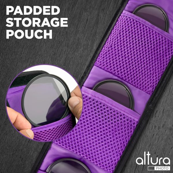 Altura Photo 55mm Lens Filter Kit - Multi-Coated UV Protector, CPL Polarizing and ND Neutral Density Filters + Case for Camera Accessories & Lenses - Image 6