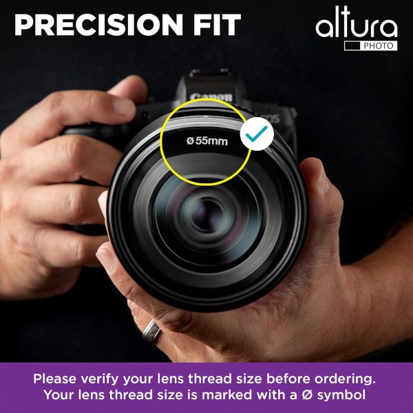 Altura Photo 55mm Lens Filter Kit - Multi-Coated UV Protector, CPL Polarizing and ND Neutral Density Filters + Case for Camera Accessories & Lenses - Image 7